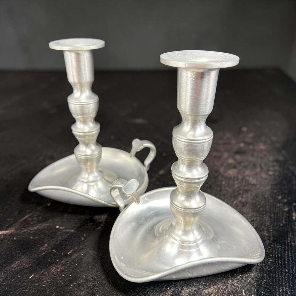 Woodbury Pewterers Henry Ford Museum Greenfield‎ Village Chambersticks Set of 2